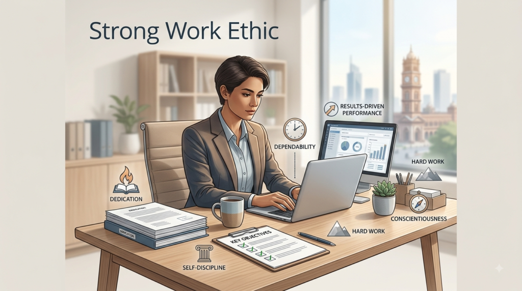 other ways to say strong work ethic