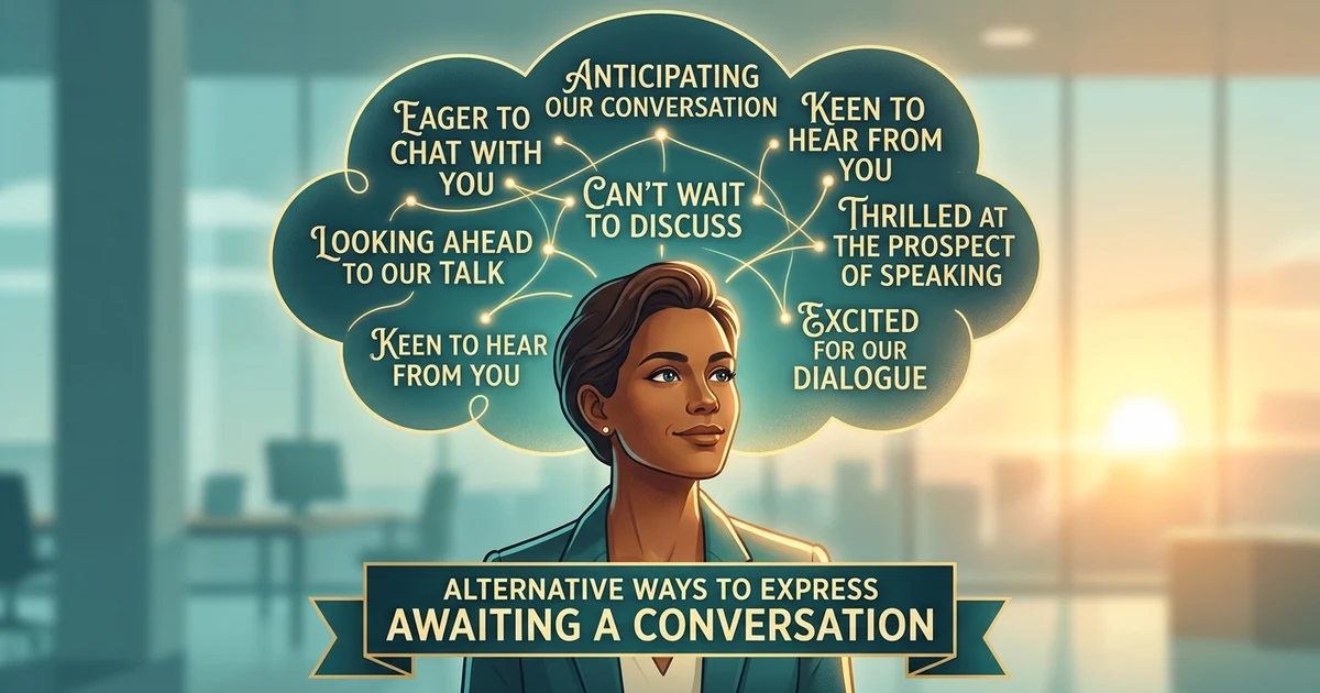 other ways to say i look forward to speaking with you