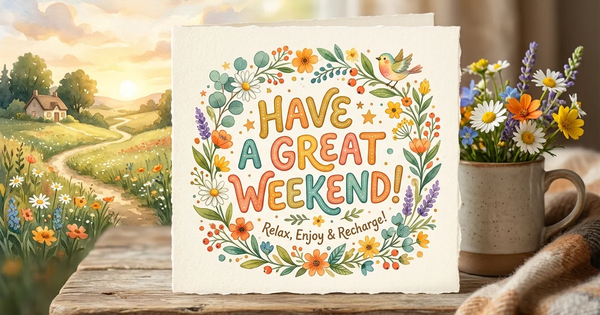other ways to say have a great weekend