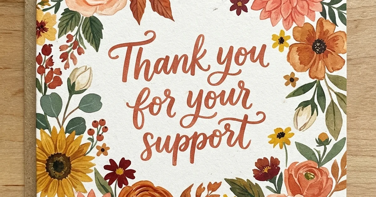 other ways to say thank you for your support