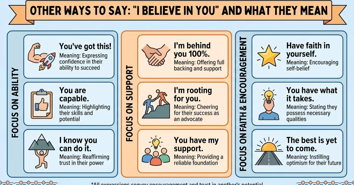 other ways to say i believe in you