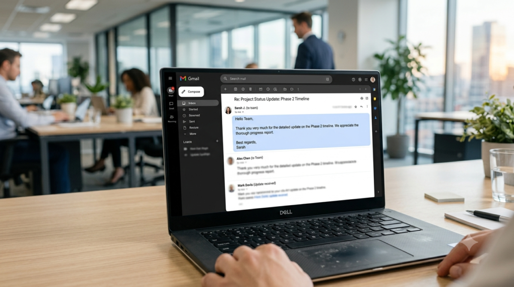 other ways to say thank you for the update professionally