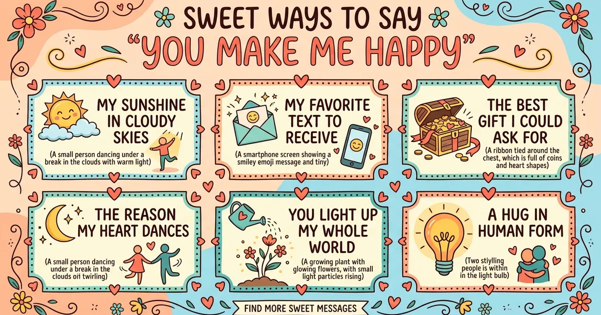 Other Ways to Say You Make Me Happy