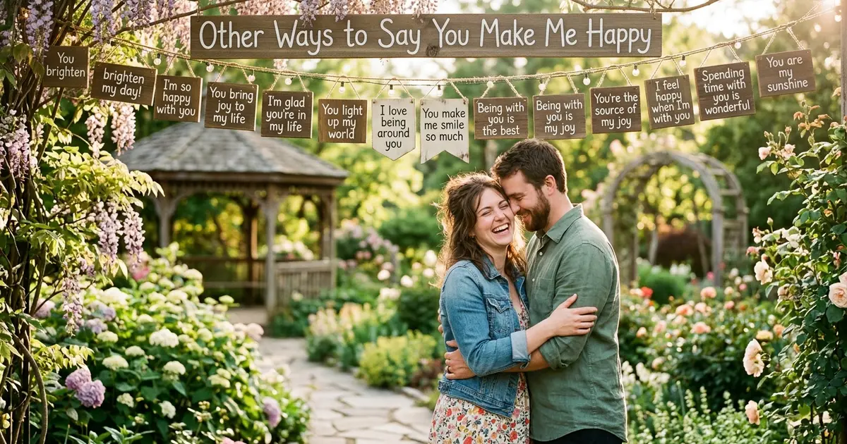 Other Ways to Say You Make Me Happy