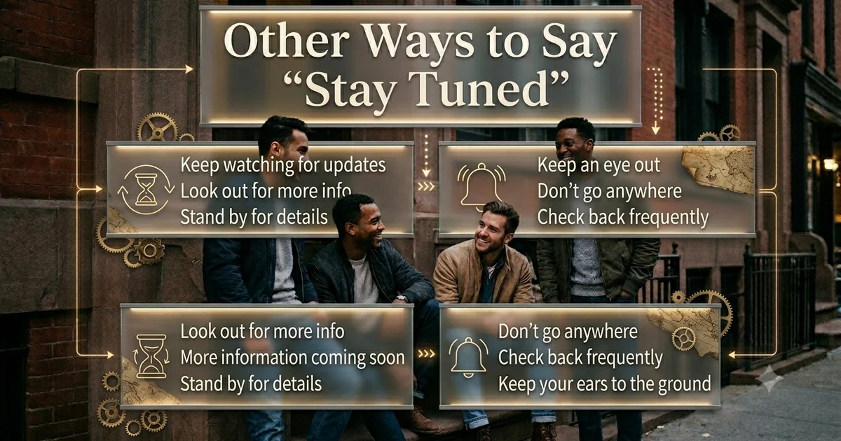 other ways to say stay tuned