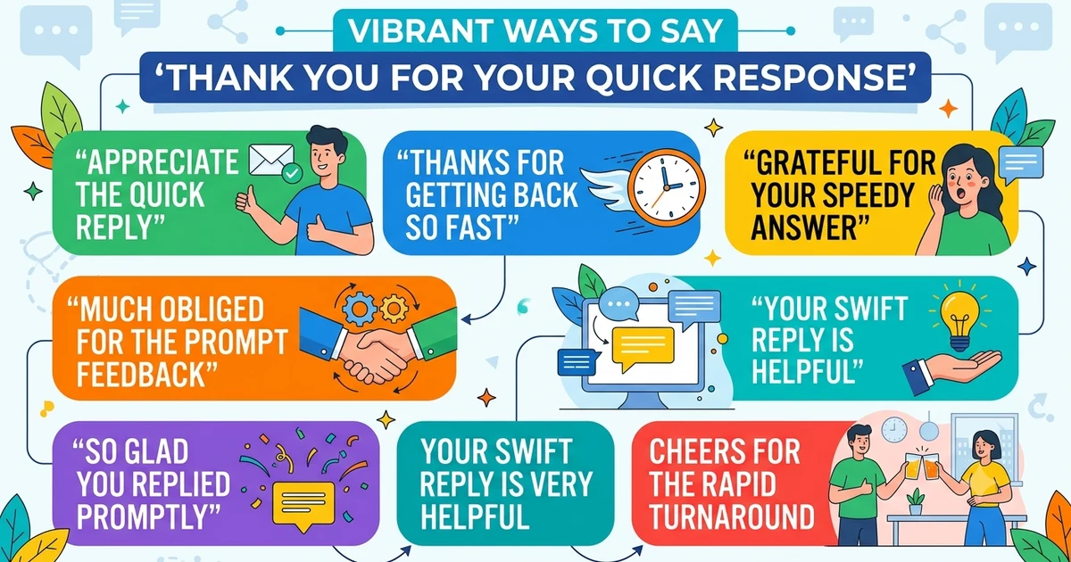 other ways to say thank you for your quick response
