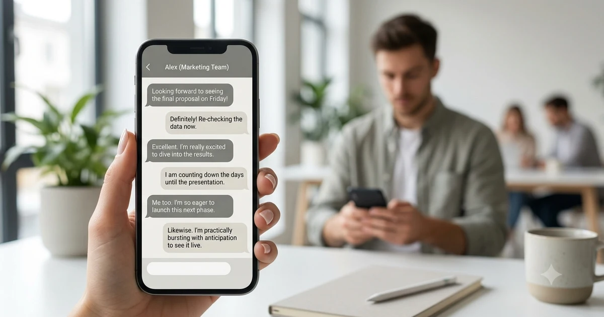 Other ways to say can’t wait with examples for texting, chat, and professional communication