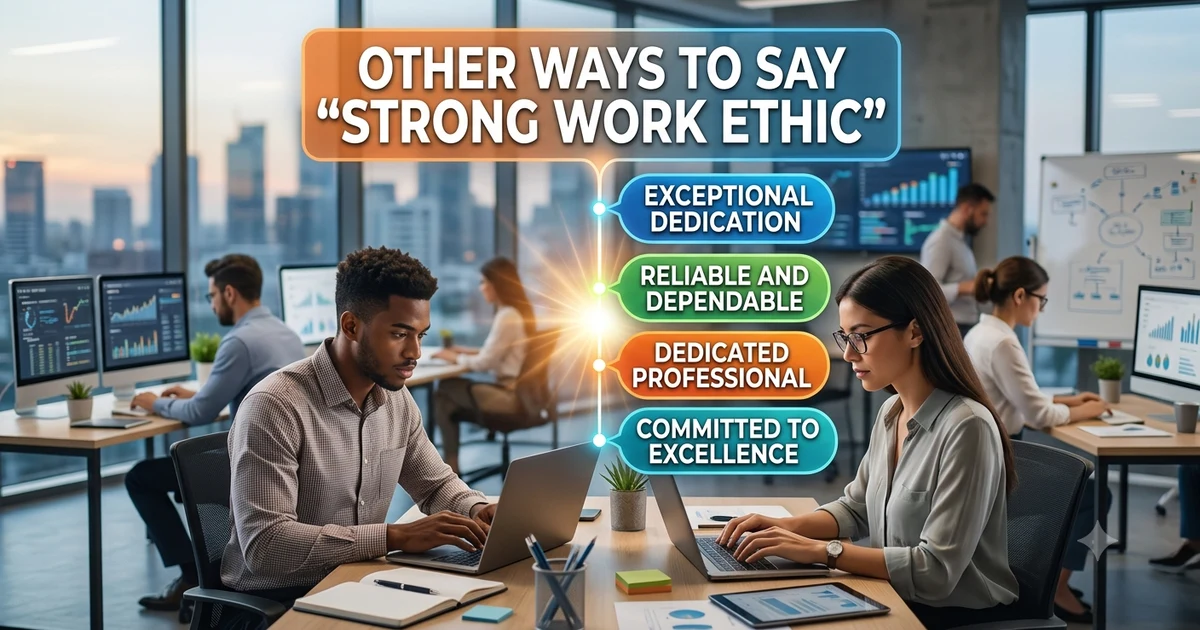 other ways to say strong work ethic