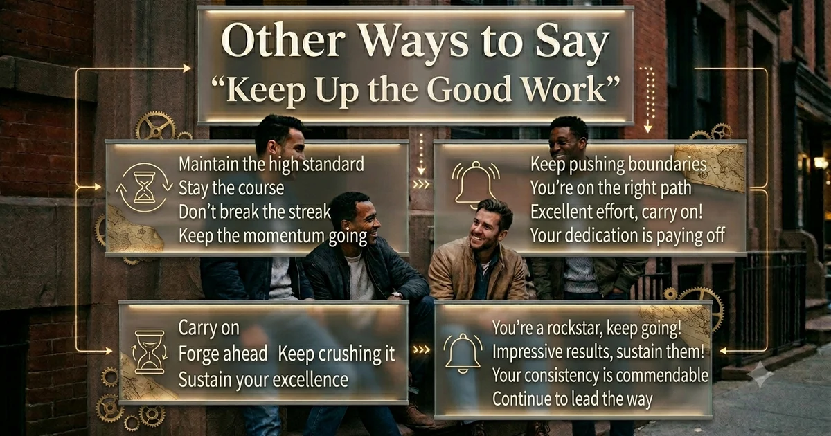 other ways to say keep up the good work
