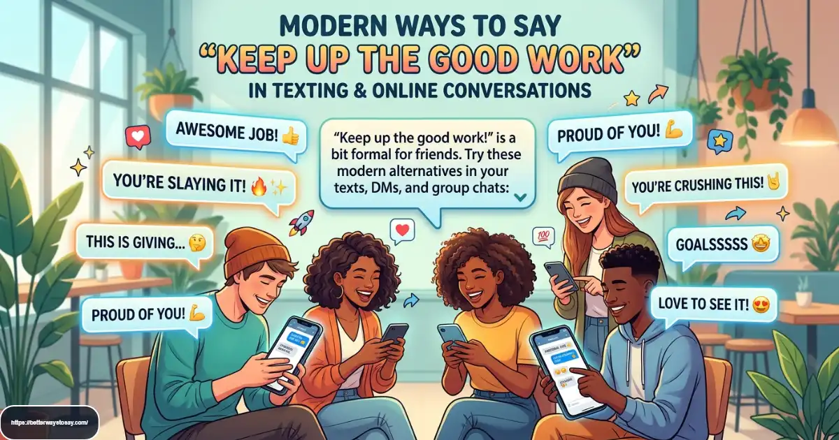 other ways to say keep up the good work