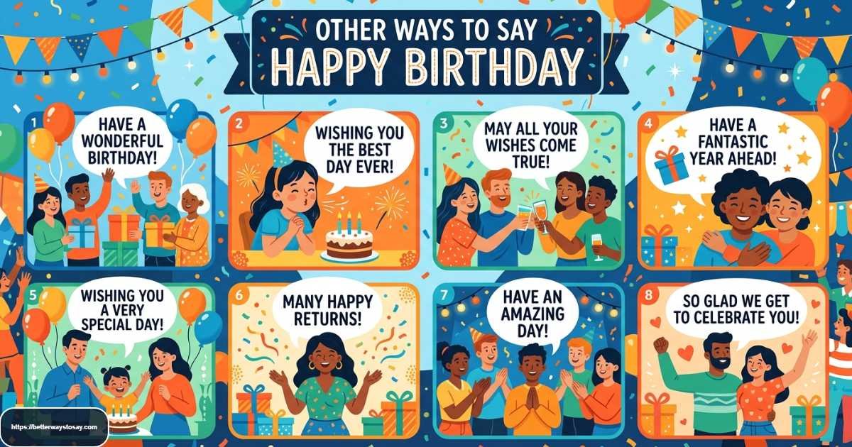 Other Ways to Say Happy Birthday