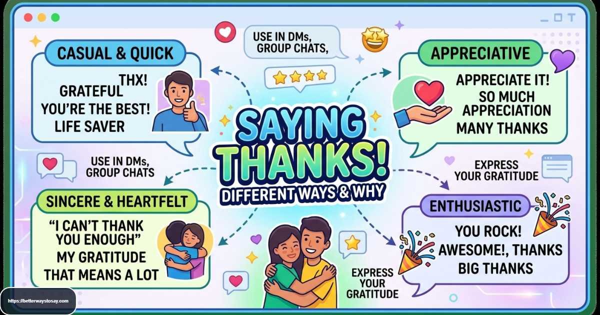 other ways to say thank you