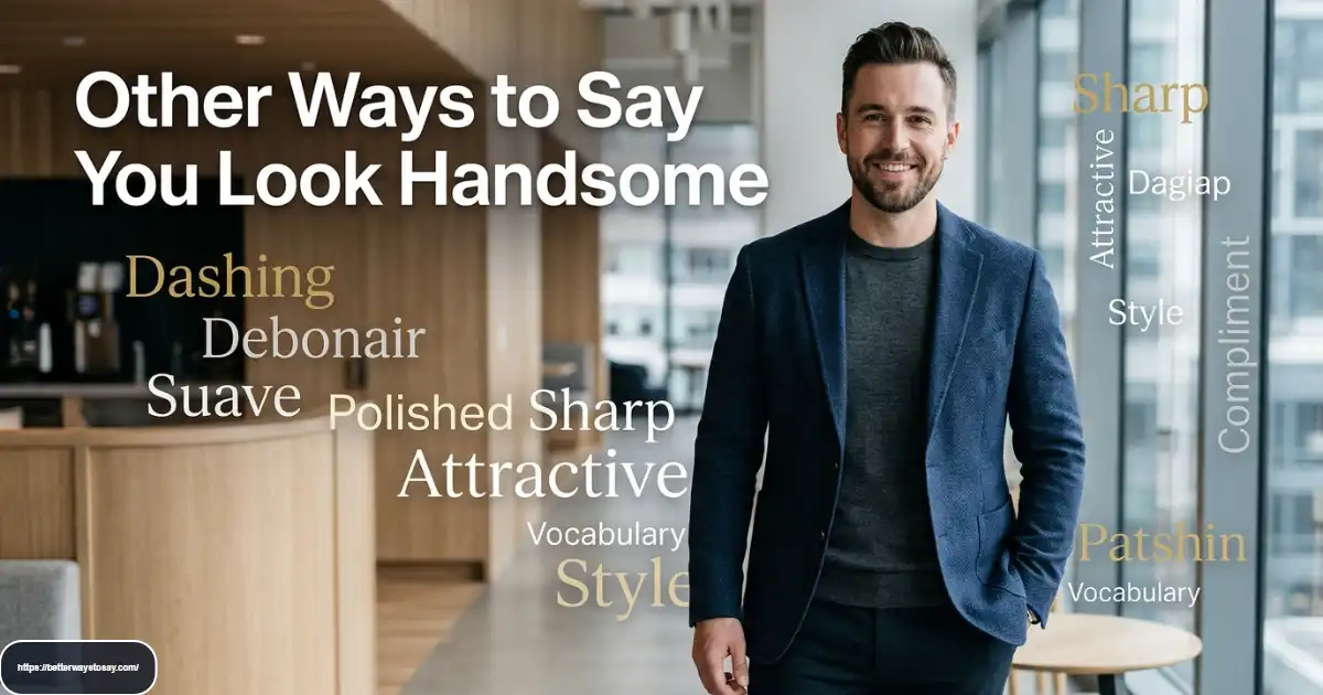 Other Ways to Say You Look Handsome
