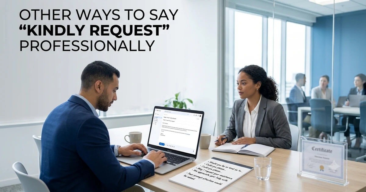 other ways to say kindly request professionally