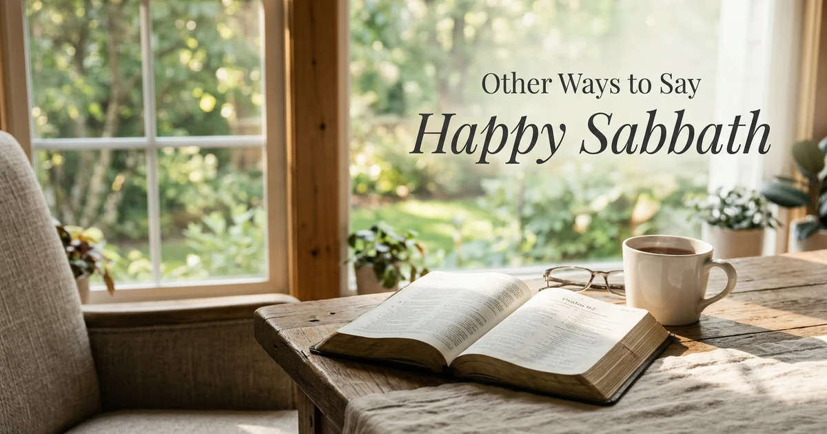 other ways to say happy sabbath