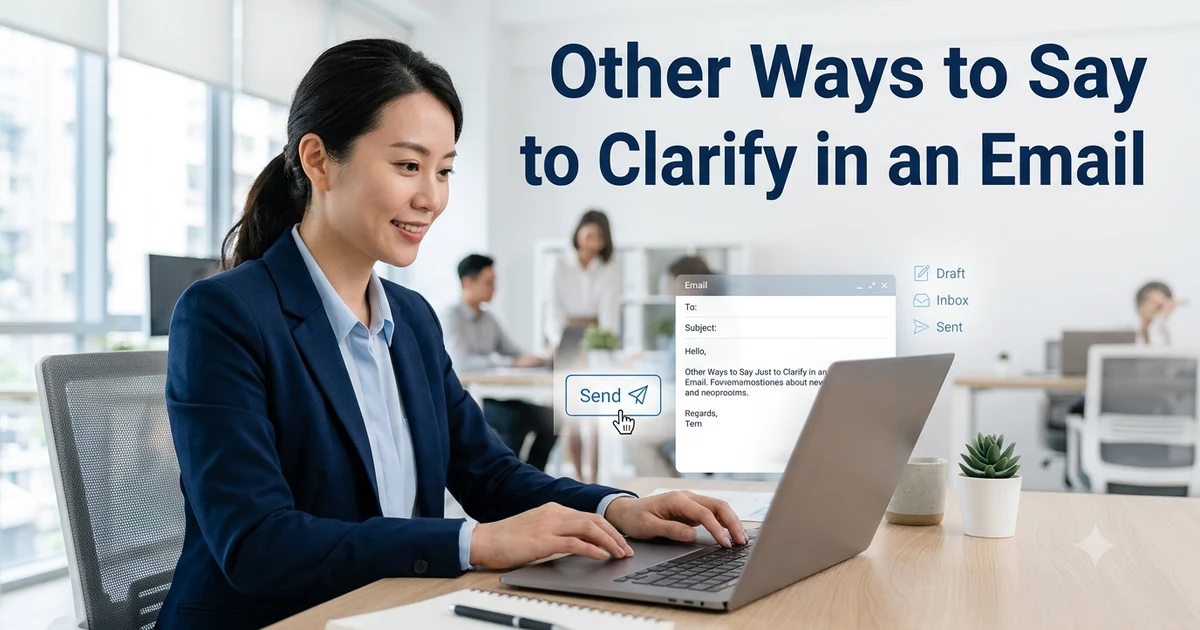 other ways to say just to clarify in an email