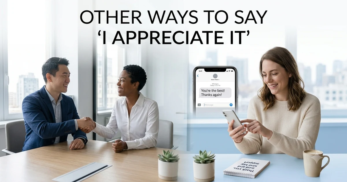 other ways to say i appreciate it