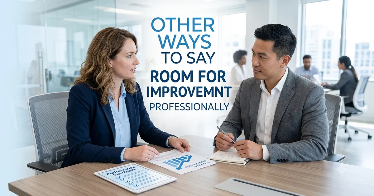 other ways to say room for improvement professionally