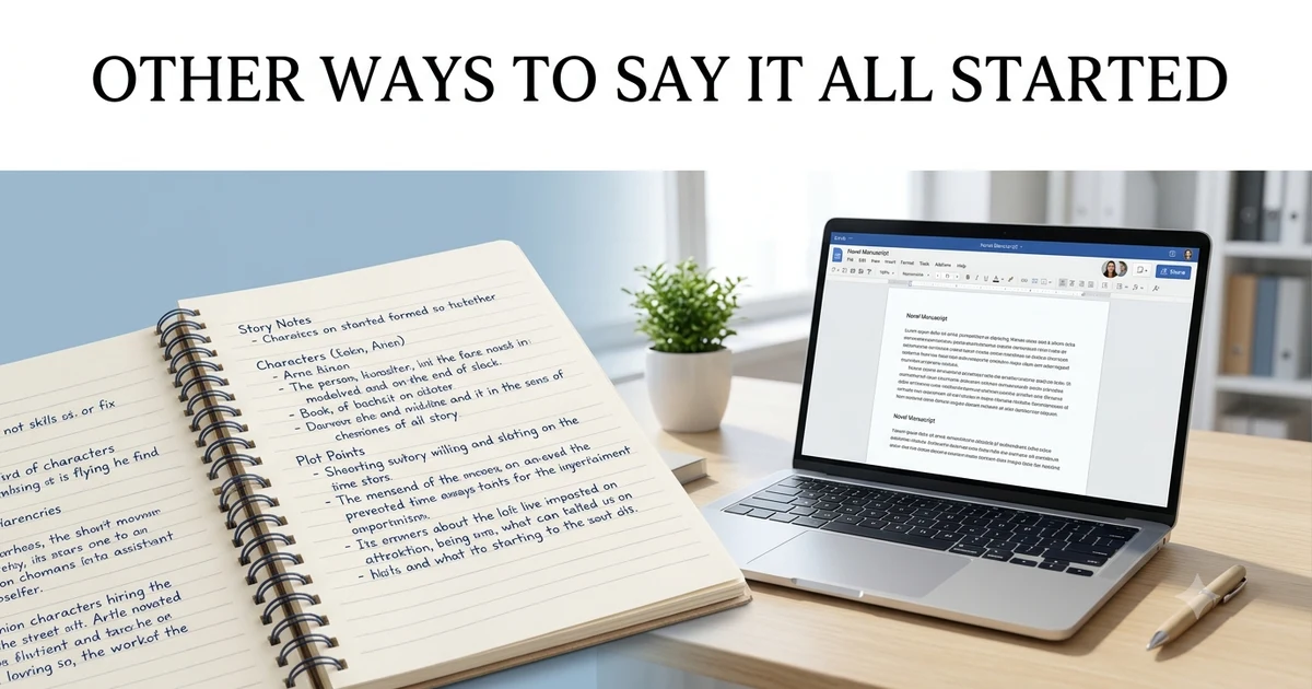 other ways to say it all started