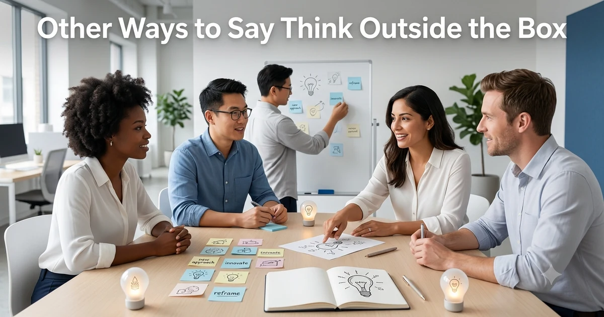 other ways to say think outside the box