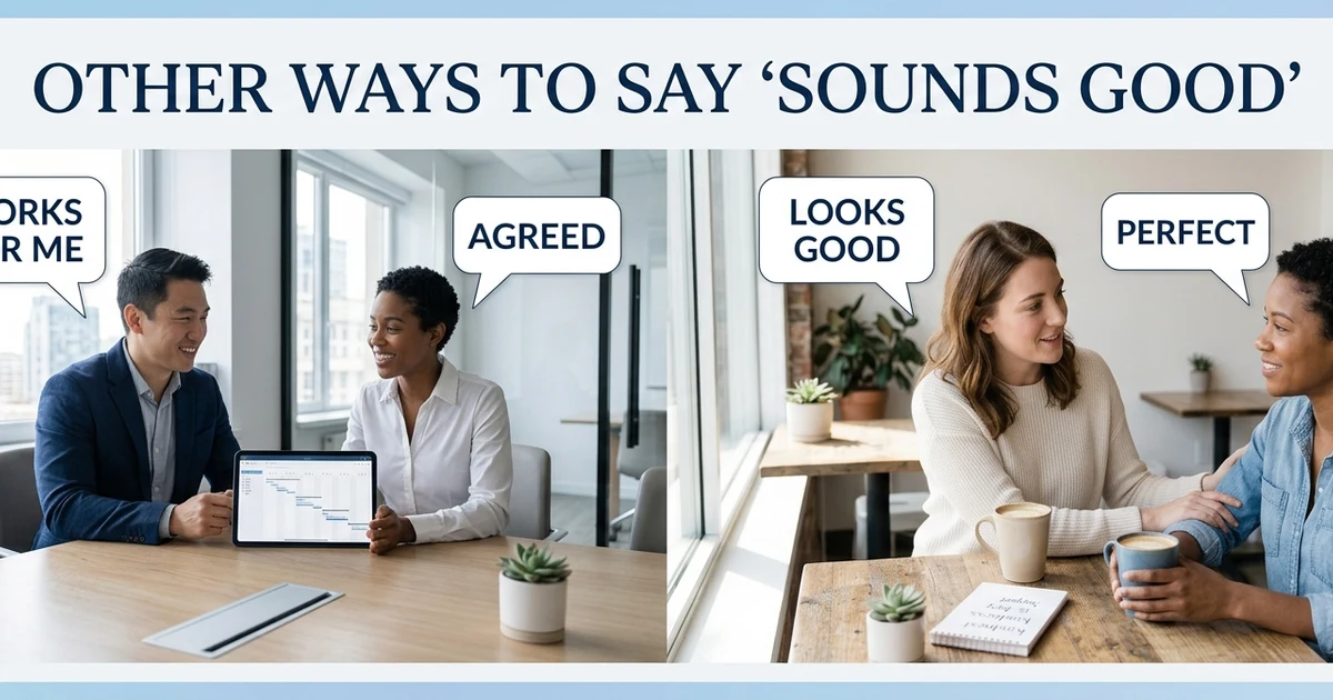 other ways to say sounds good 2