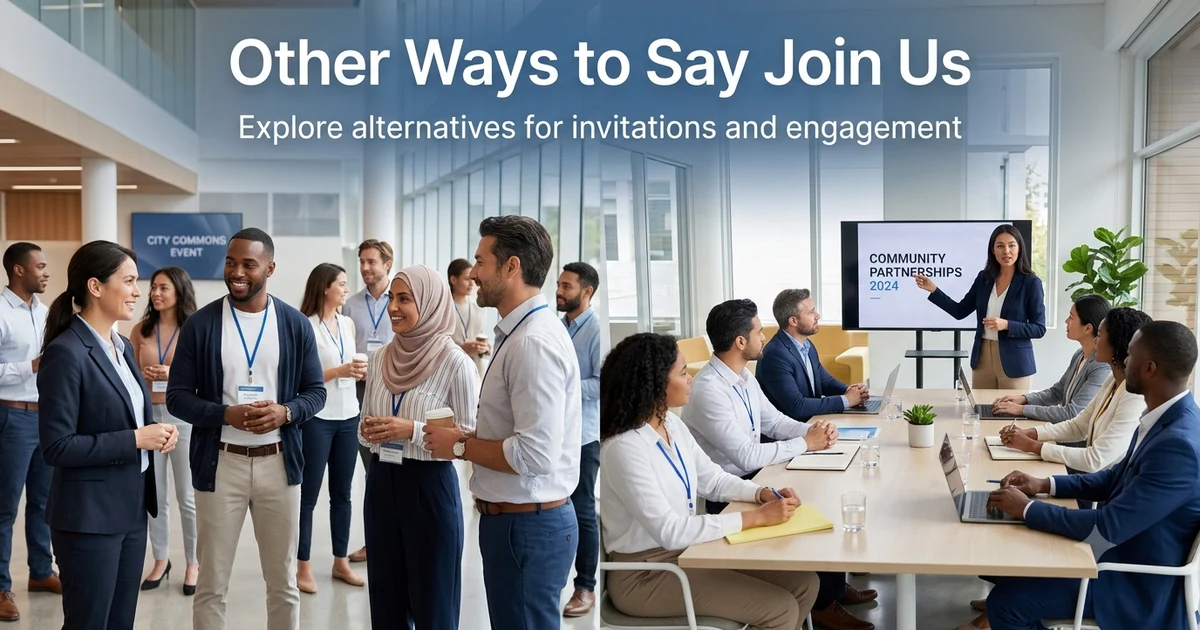other ways to say join us