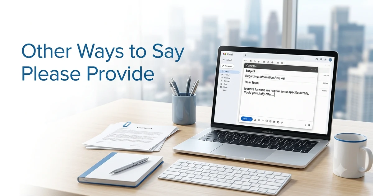 other ways to say please provide