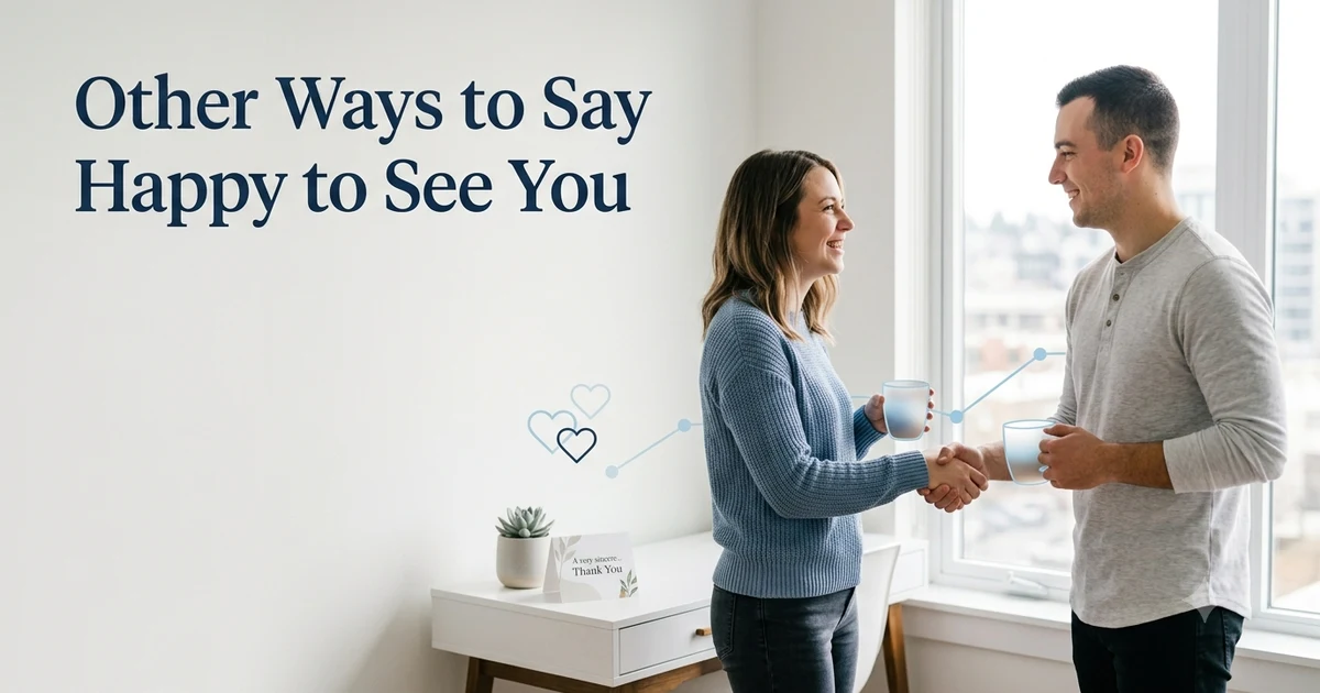 other ways to say happy to see you