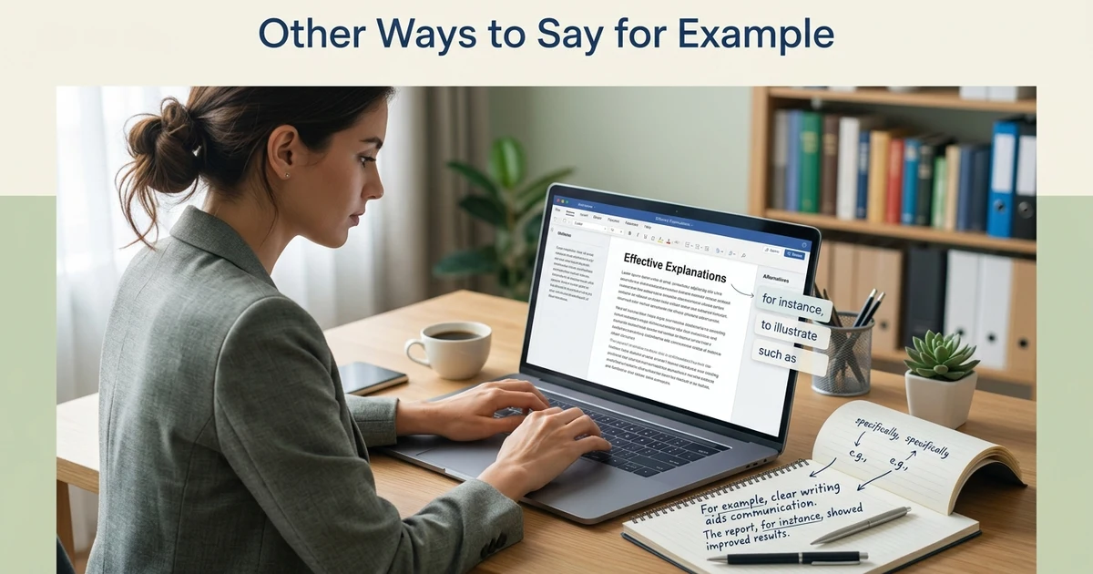 Other Ways to Say for Example