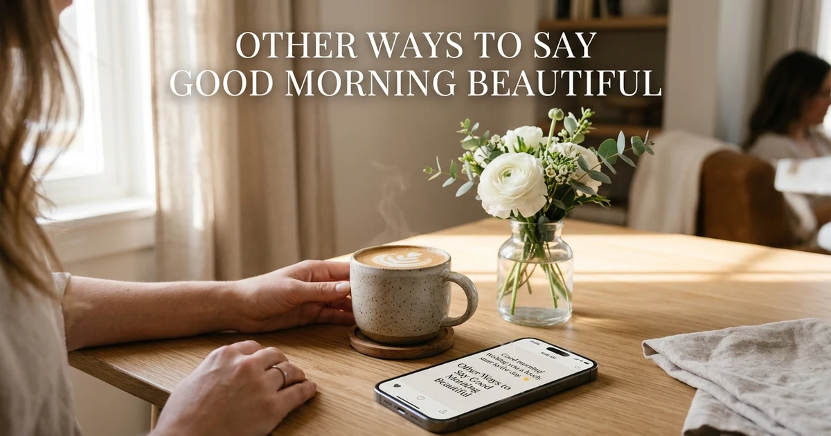 Other Ways to Say Good Morning Beautiful