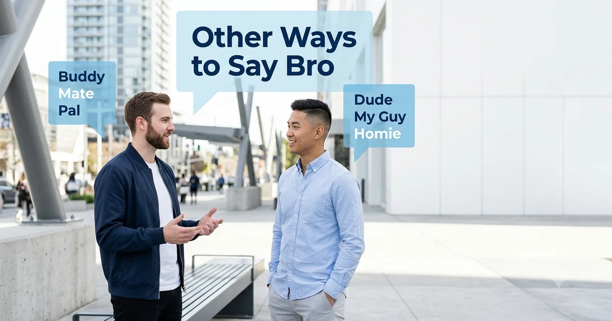 other ways to say bro
