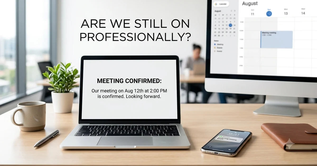 other ways to say are we still on professionally