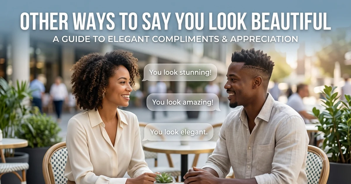 other ways to say you look beautiful