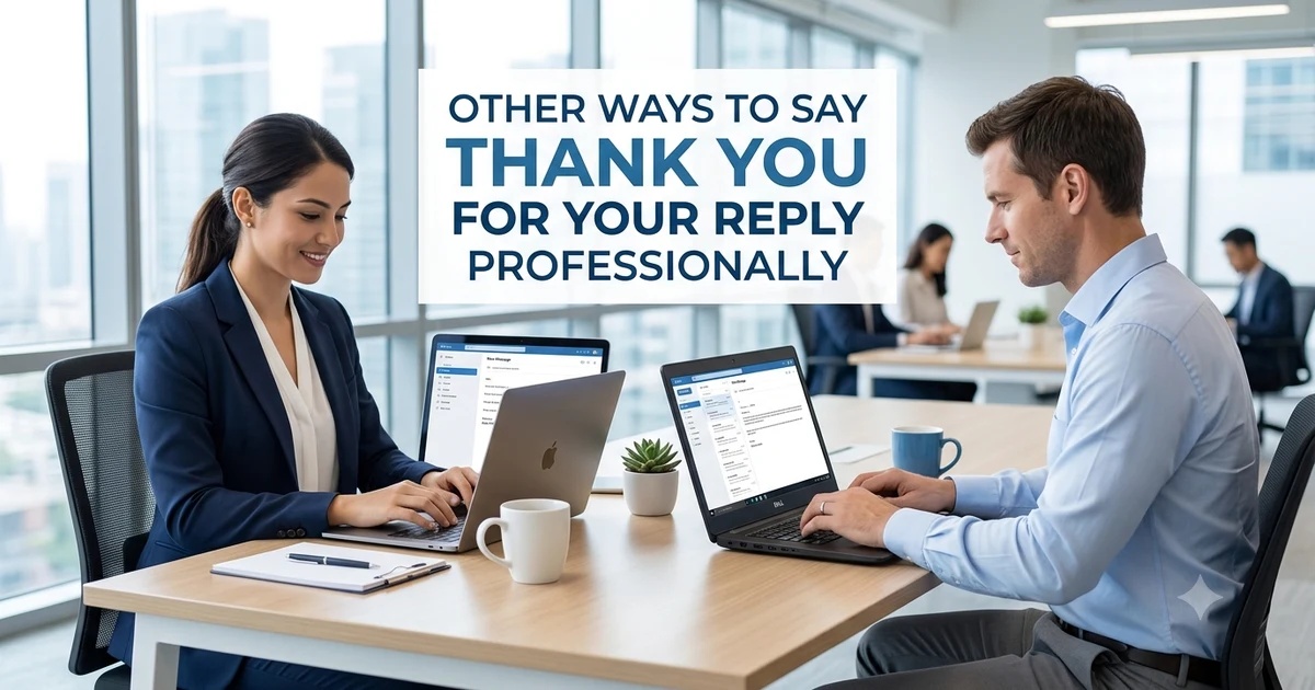 Other Ways to Say Thank You for Your Reply Professionally