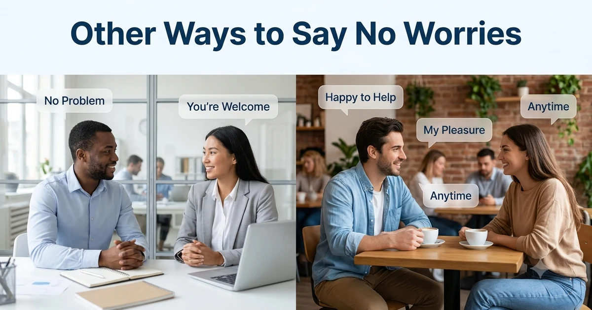 other ways to say no worries