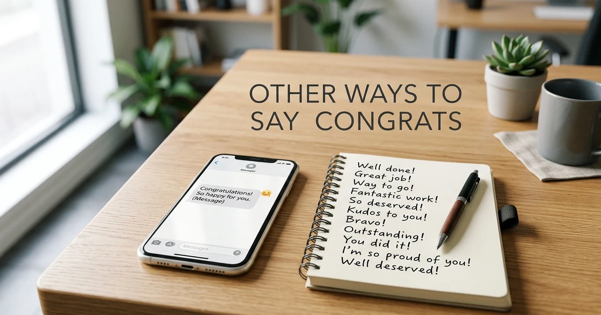 Other Ways to Say Congrats