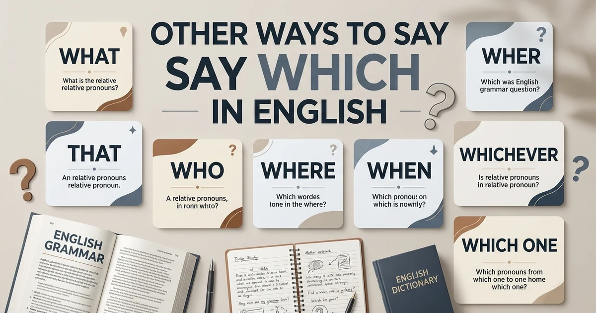 Other Ways to Say Which in English