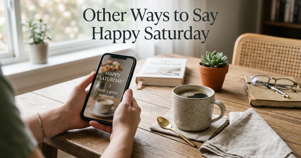 other ways to say happy saturday