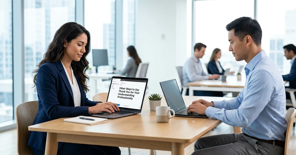 other ways to say thank you for your understanding professionally