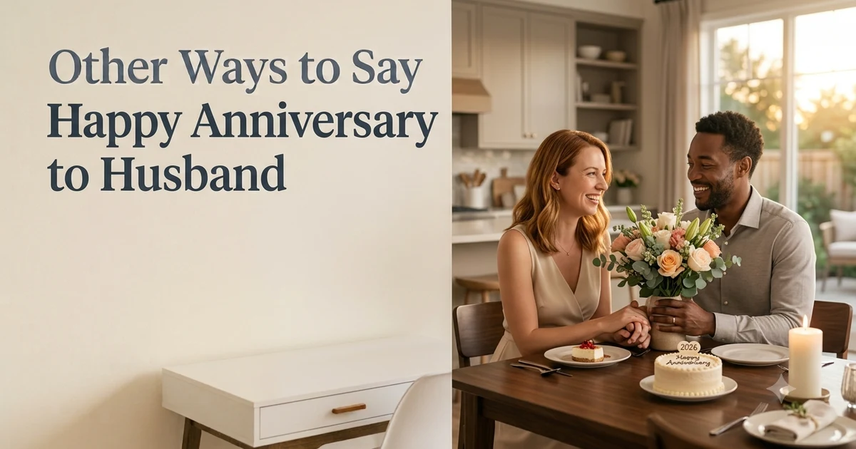 other ways to say happy anniversary to husband