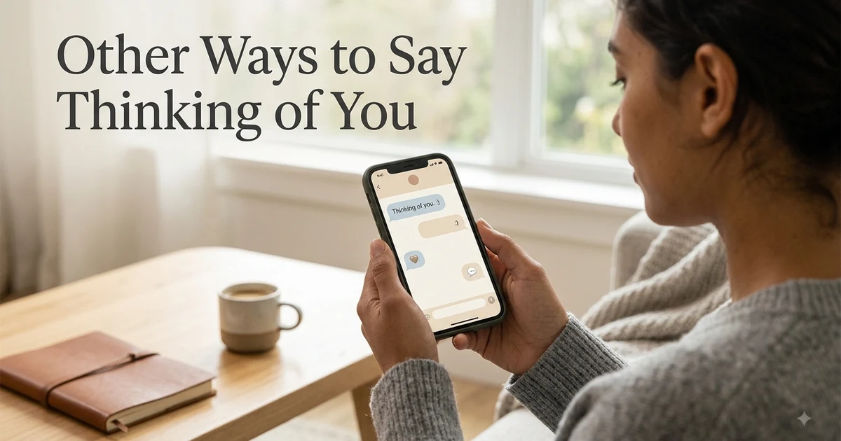 other ways to say thinking of you