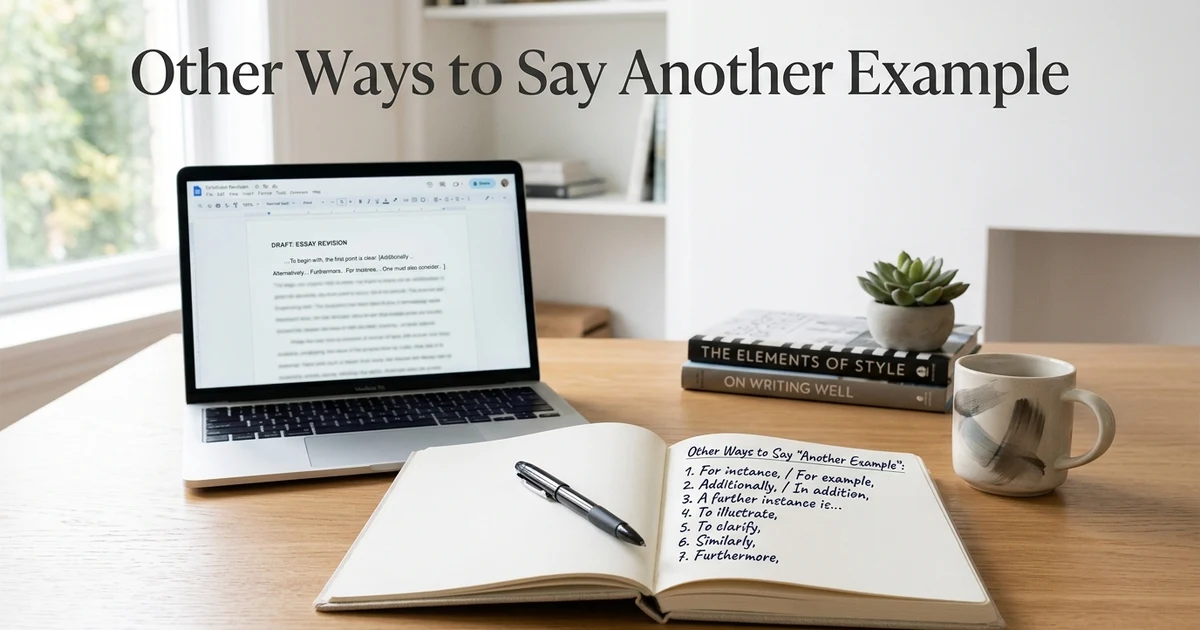 Other Ways to Say Another Example