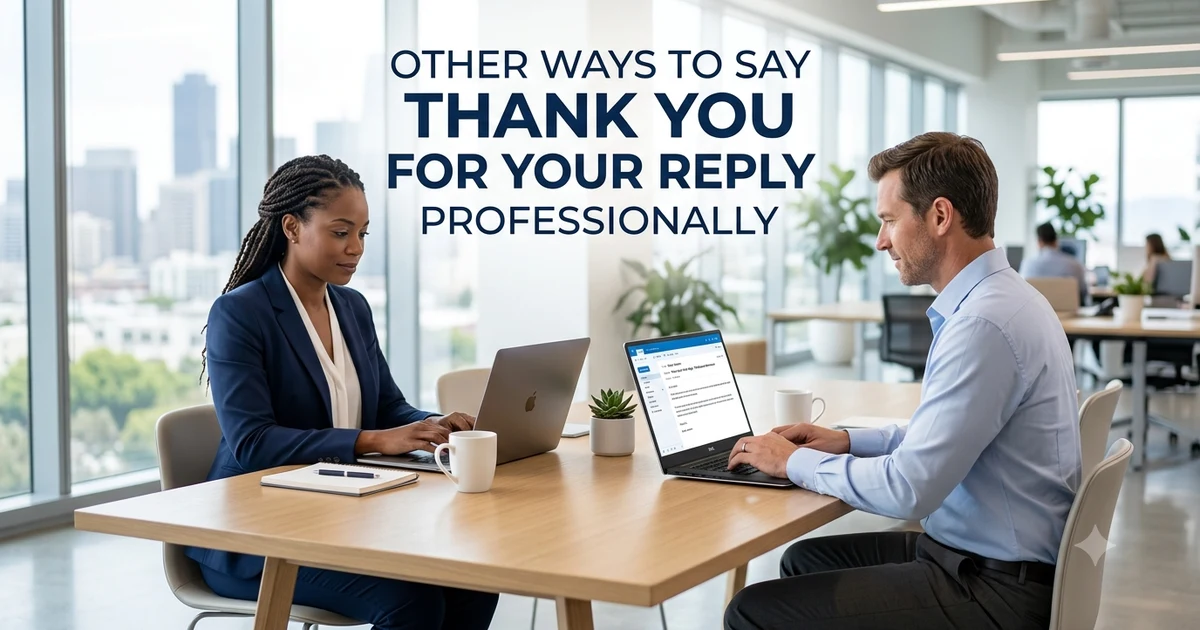 other ways to say thank you for your reply professionally