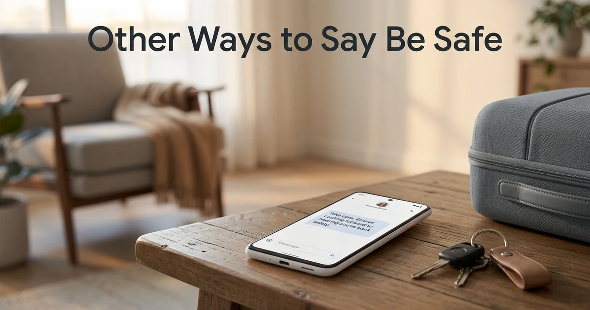 Other Ways to Say Be Safe