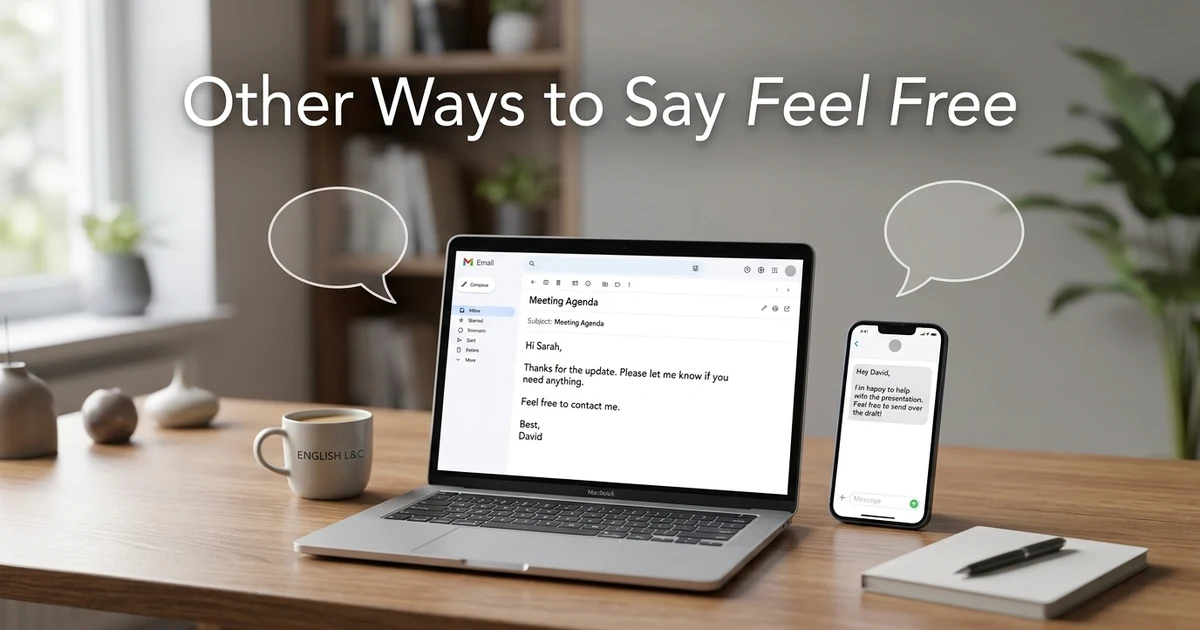 Other Ways to Say Feel Free