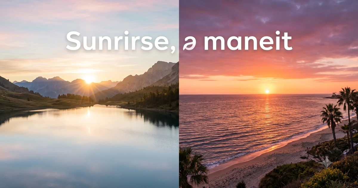 other ways to say sunrise and sunset