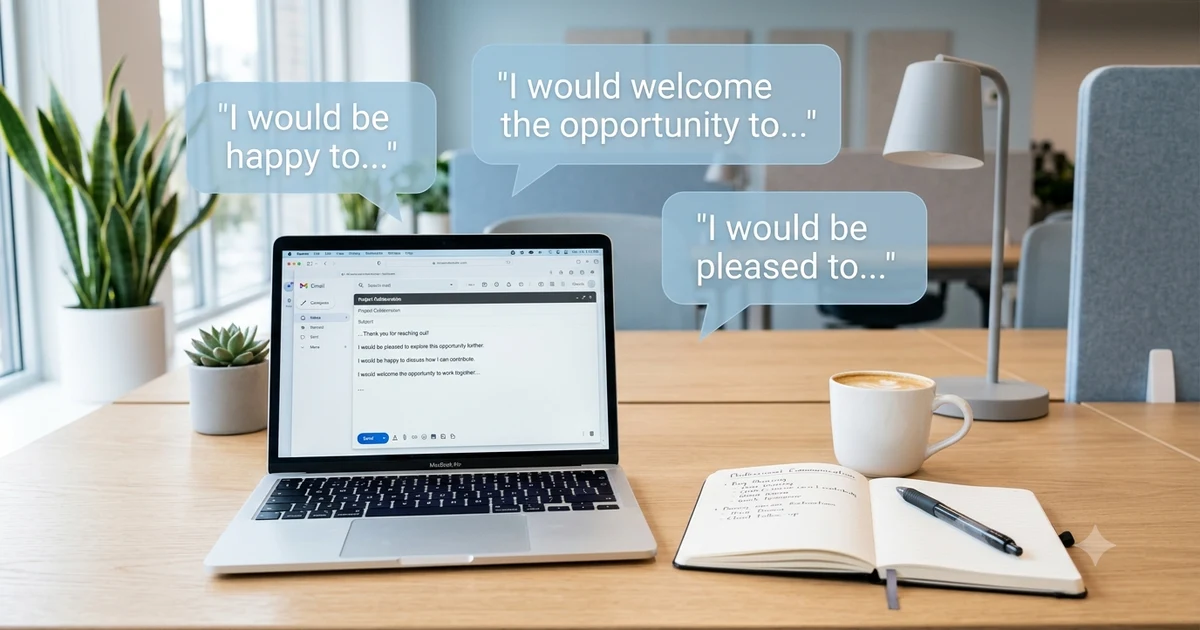 other ways to say i would love to professionally