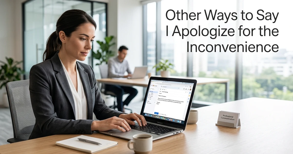 Other Ways to Say I Apologize for the Inconvenience