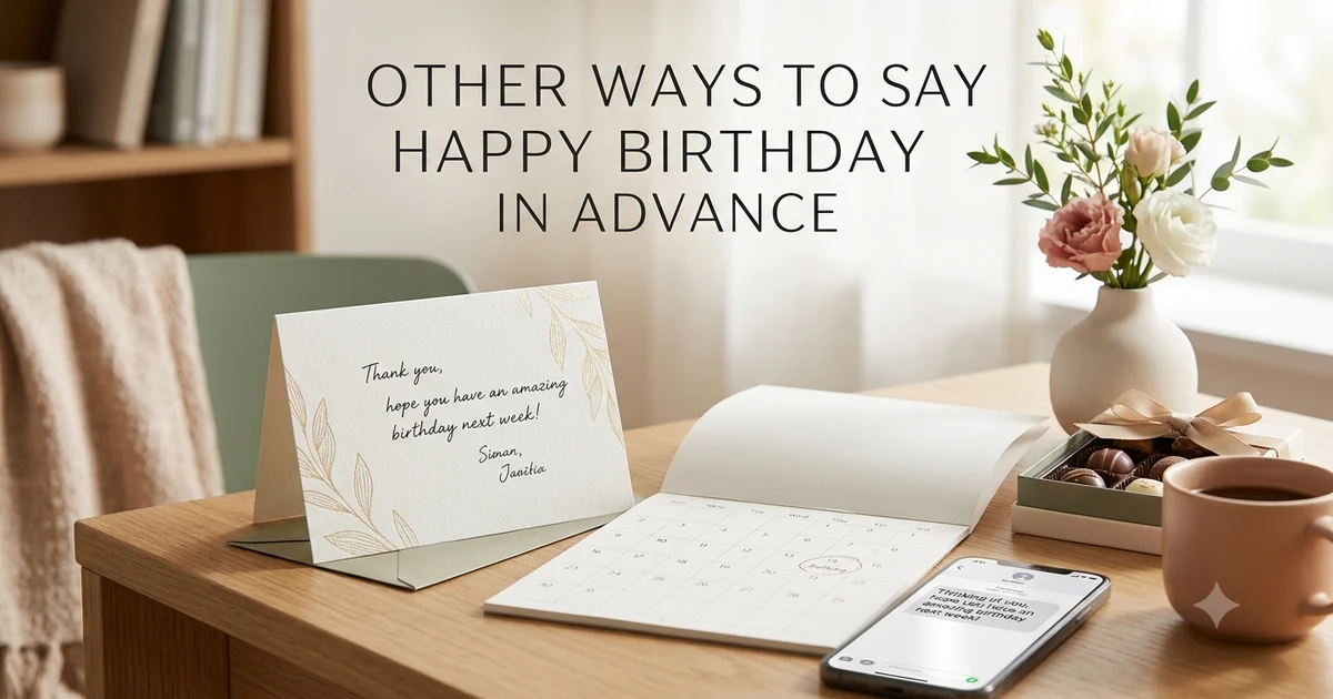 other ways to say happy birthday in advance