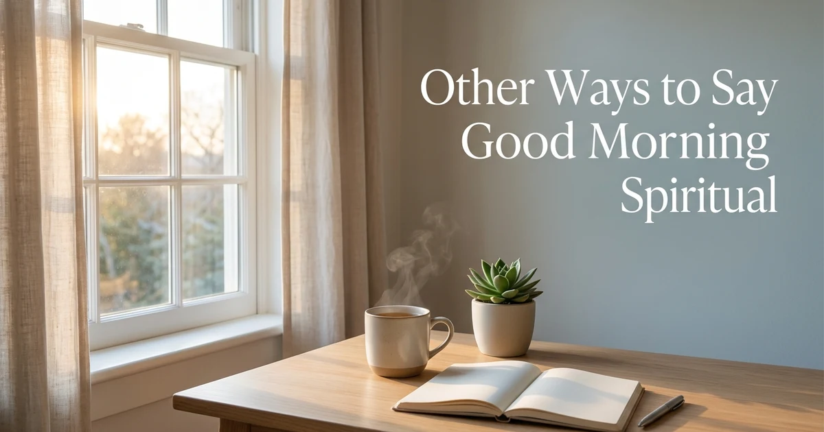 Other Ways to Say Good Morning Spiritual
